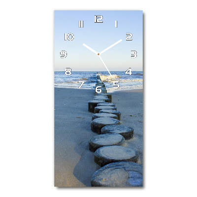 Modern vertical wall clock Breakwater