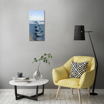 Modern vertical wall clock Breakwater