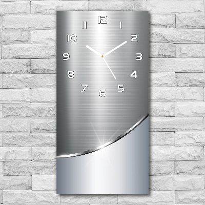 Vertical wall clock Metal abstraction