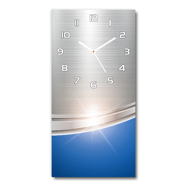 Modern vertical wall clock Metal abstraction