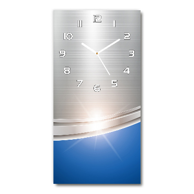 Modern vertical wall clock Metal abstraction