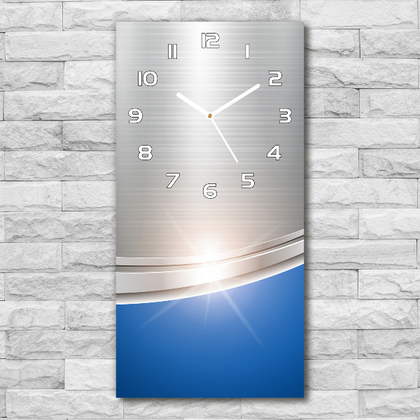 Modern vertical wall clock Metal abstraction