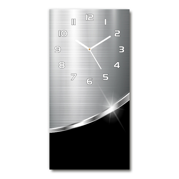 Vertical wall clock Metal abstraction