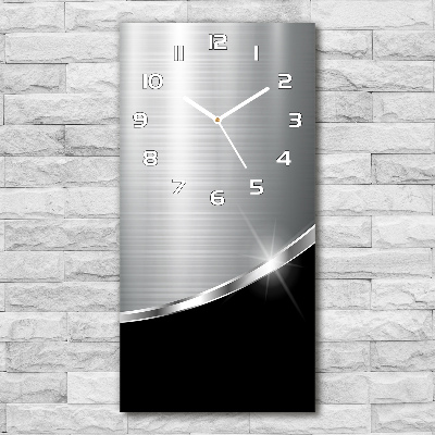 Vertical wall clock Metal abstraction