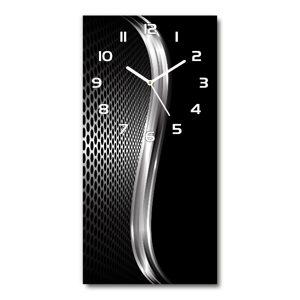 Vertical wall clock Metal abstraction