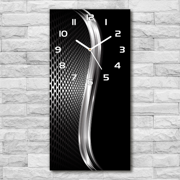 Vertical wall clock Metal abstraction