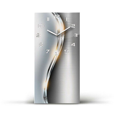 Vertical wall clock Metal abstraction