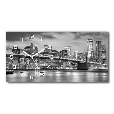 Horizontal rectangular wall clock Manhattan New York