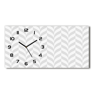 Horizontal rectangular wall clock Geometric background