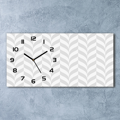 Horizontal rectangular wall clock Geometric background