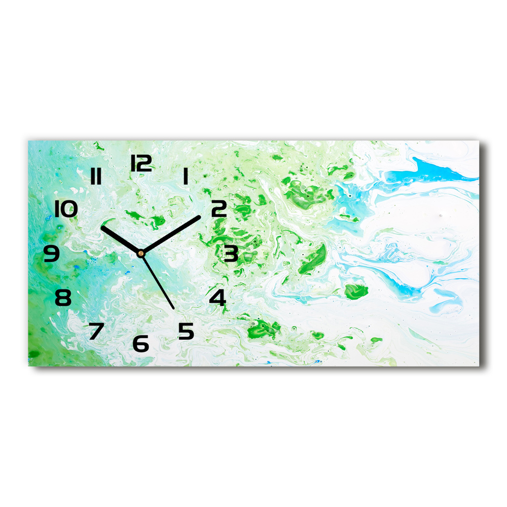 Horizontal wall clock Abstract background