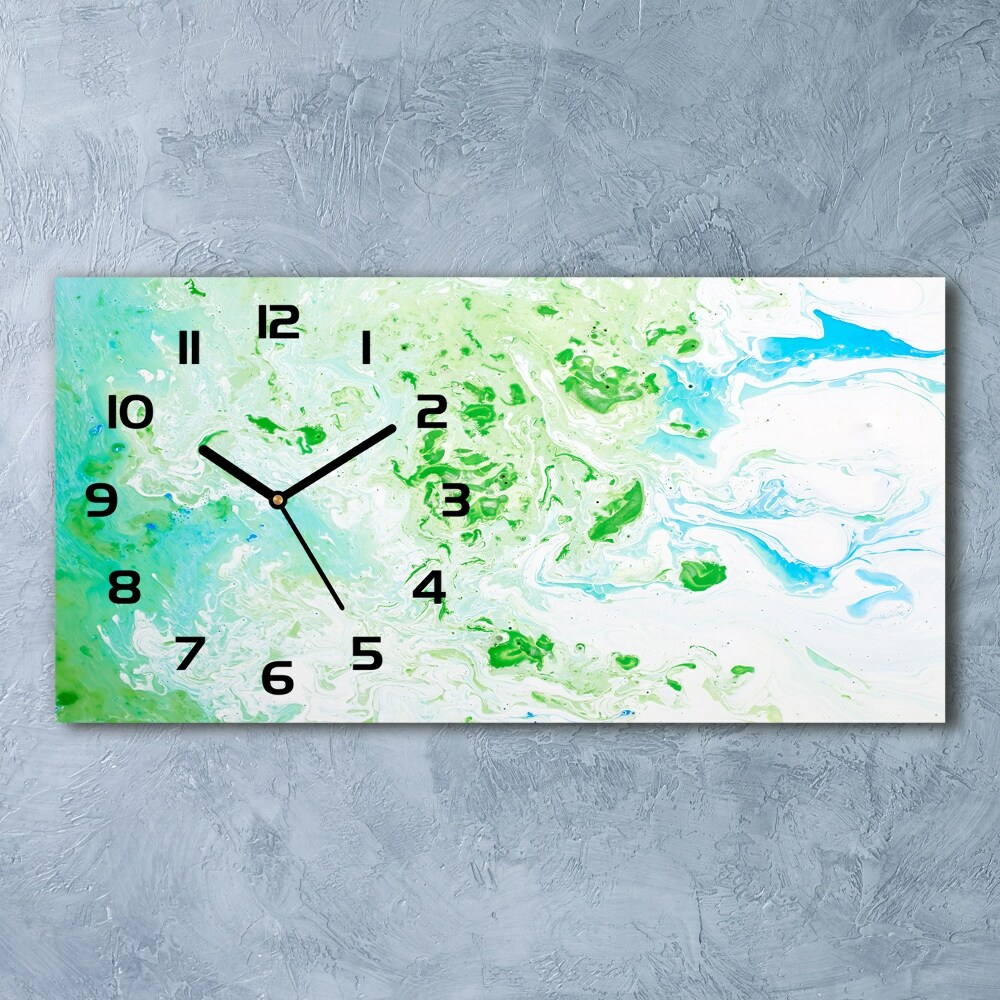 Horizontal wall clock Abstract background