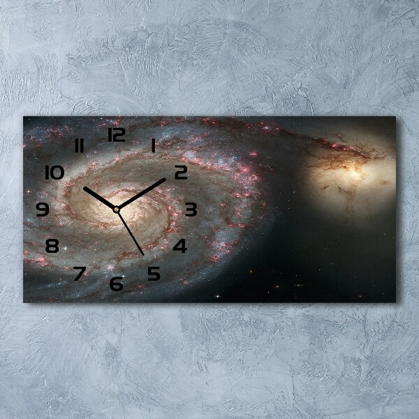 Horizontal rectangular wall clock Nebula