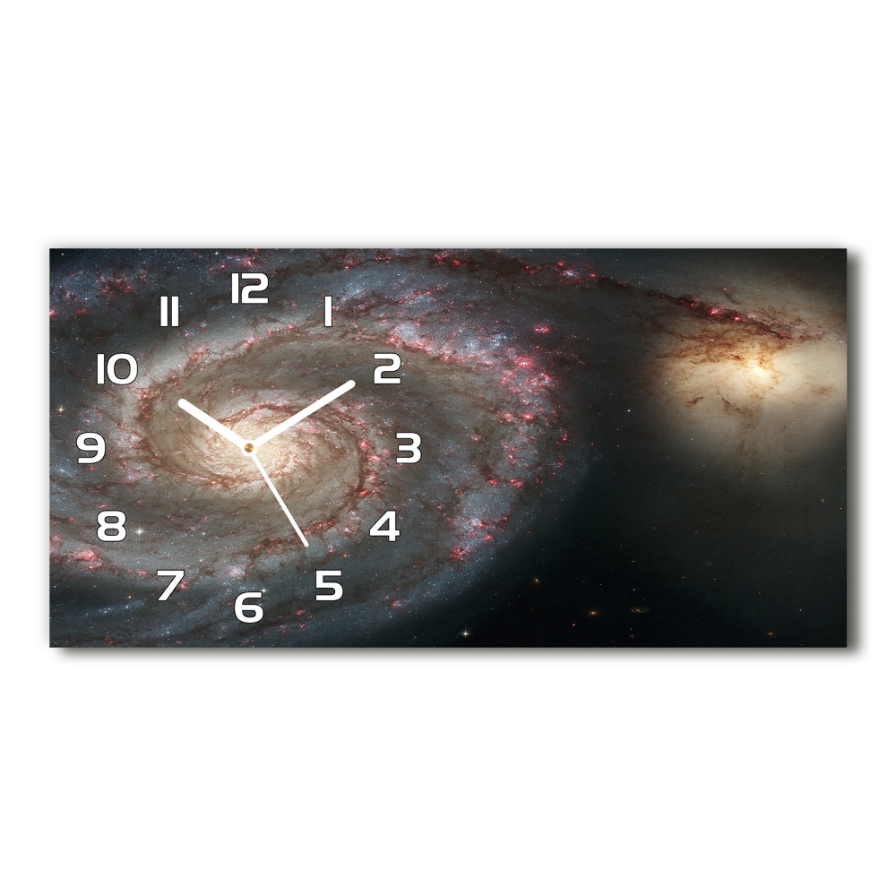 Horizontal rectangular wall clock Nebula