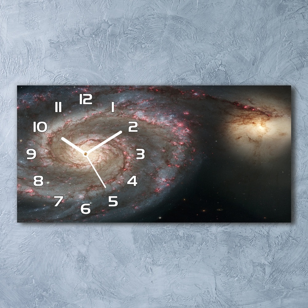 Horizontal rectangular wall clock Nebula