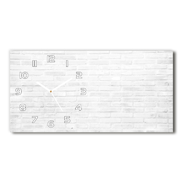 Horizontal wall clock Brick wall