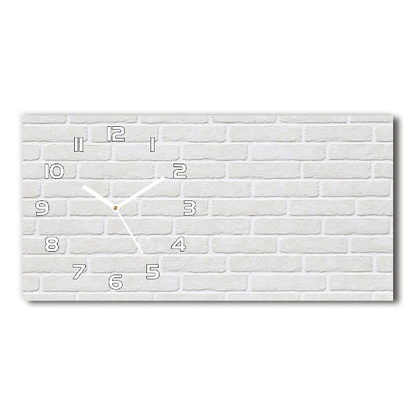 Horizontal wall clock Brick wall