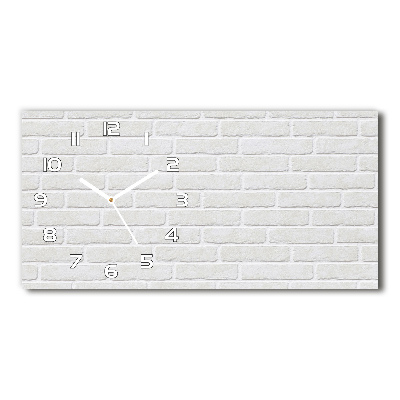 Horizontal wall clock Brick wall