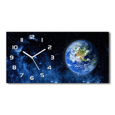 Horizontal wall clock Globe