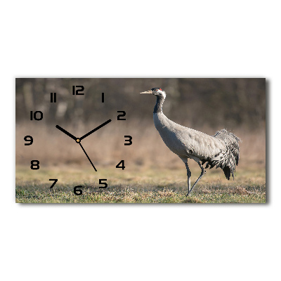 Horizontal wall clock Heron