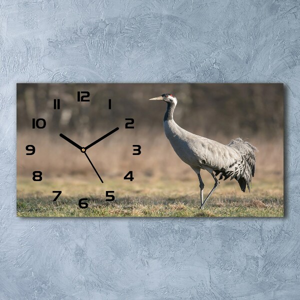 Horizontal wall clock Heron