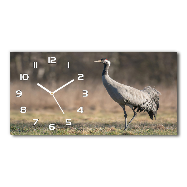 Horizontal wall clock Heron