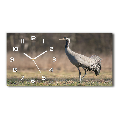 Horizontal wall clock Heron