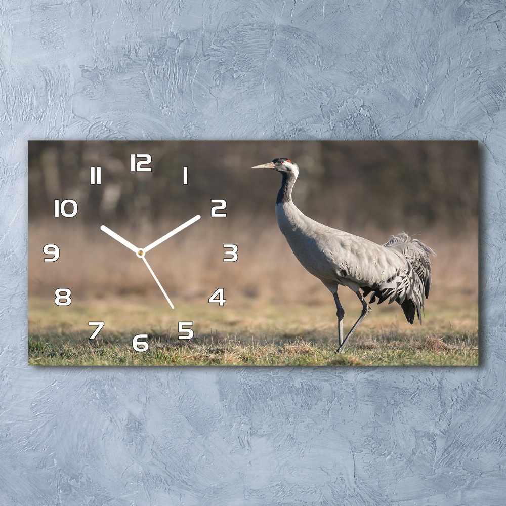 Horizontal wall clock Heron