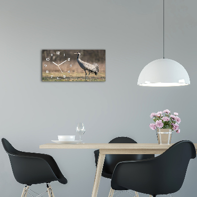 Horizontal wall clock Heron