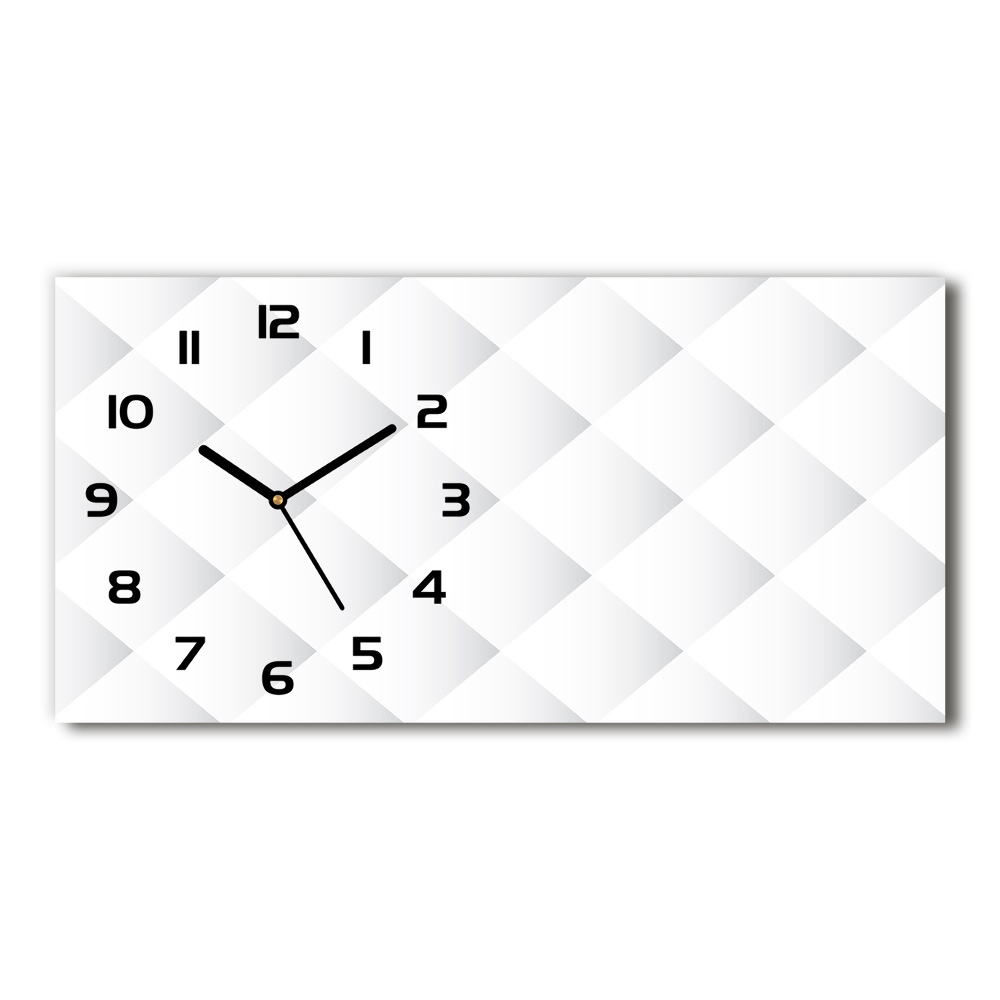 Horizontal rectangular wall clock Square background