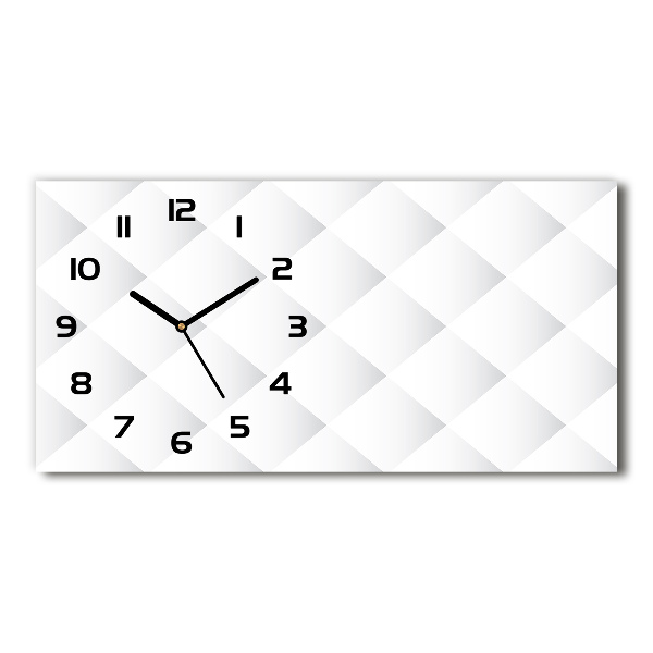 Horizontal rectangular wall clock Square background