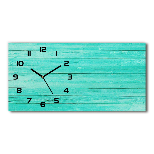 Horizontal wall clock Green boards