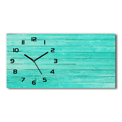 Horizontal wall clock Green boards