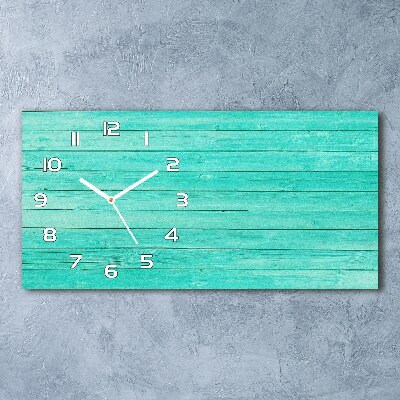 Horizontal wall clock Green boards