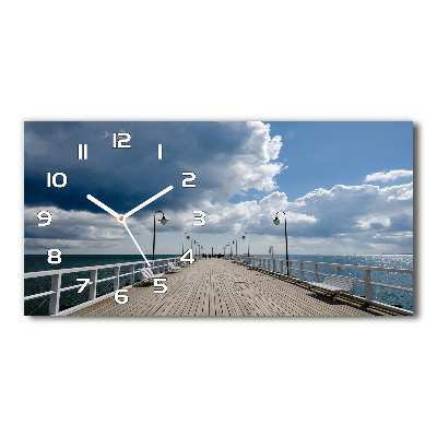 Horizontal wall clock Pier in Orłowo