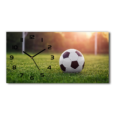 Horizontal wall clock Football