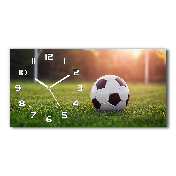 Horizontal wall clock Football