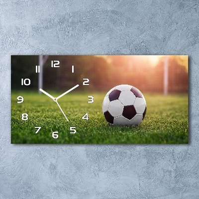 Horizontal wall clock Football