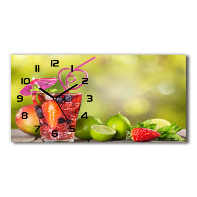 Horizontal wall clock Fruit cocktail