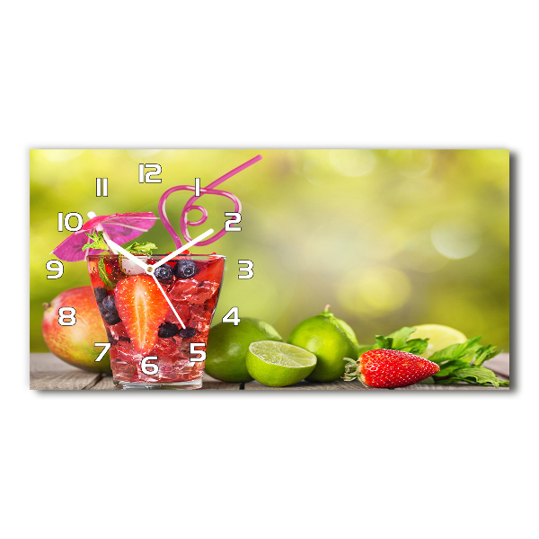 Horizontal wall clock Fruit cocktail