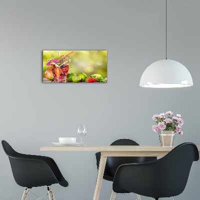 Horizontal wall clock Fruit cocktail