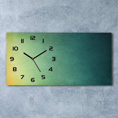 Horizontal rectangular wall clock Sea gradient