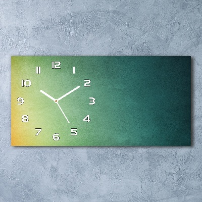 Horizontal rectangular wall clock Sea gradient