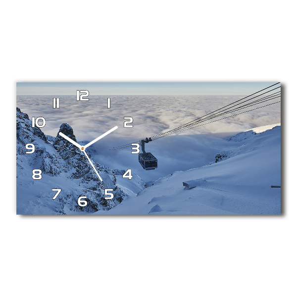 Horizontal rectangular wall clock Kasprowy Wierch