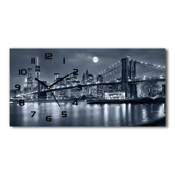 Horizontal wall clock Manhattan New York