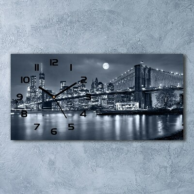 Horizontal wall clock Manhattan New York