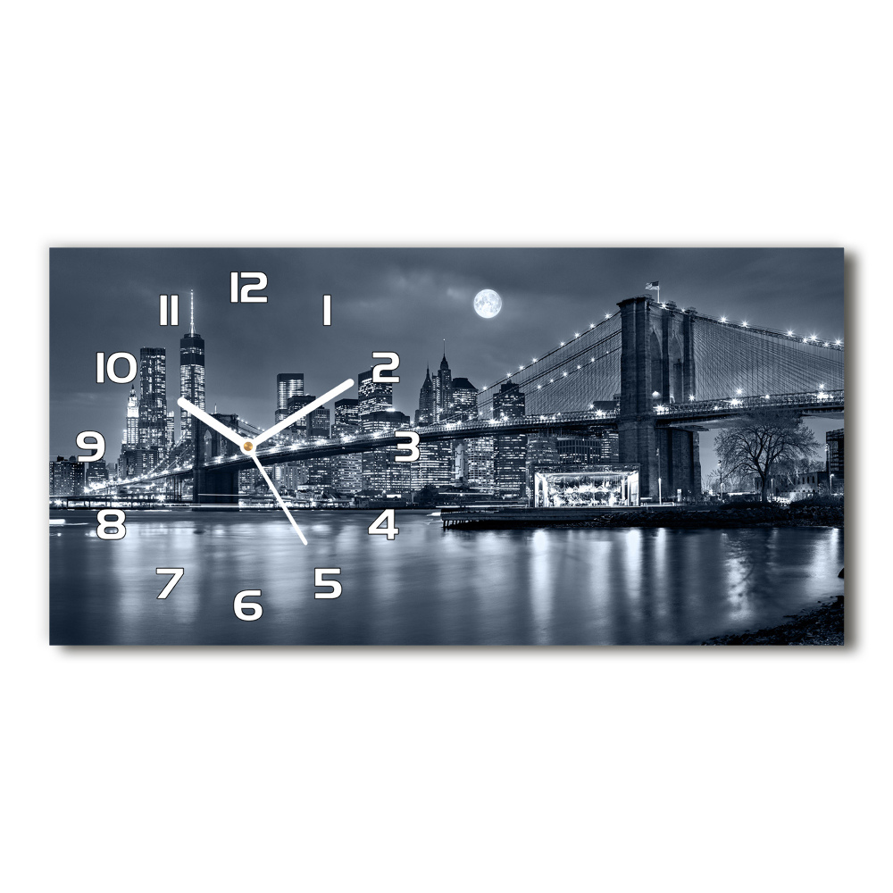 Horizontal wall clock Manhattan New York