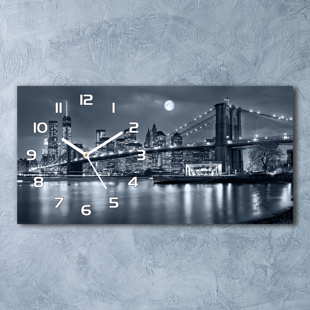 Horizontal wall clock Manhattan New York