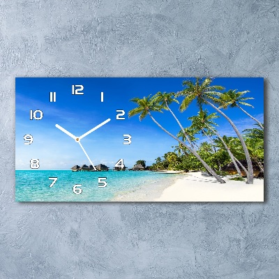 Horizontal rectangular wall clock Maldives