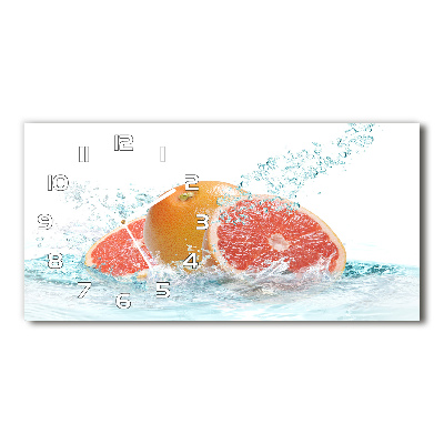 Horizontal wall clock Grapefruit